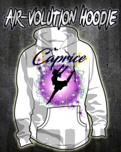G018 Personalized Airbrush Dancer Hoodie Sweatshirt
