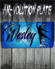 G019 Personalized Airbrush Dance License Plate Tag