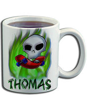 G023 Personalized Airbrush Skateboarding Ceramic Coffee Mug