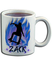 G024 Personalized Airbrush Skateboarding Ceramic Coffee Mug