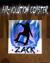 G024 Personalized Airbrush Skateboarding Ceramic Coaster