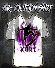 G025 Personalized Airbrush Skater Tee Shirt
