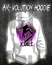 G025 Personalized Airbrush Skater Hoodie Sweatshirt