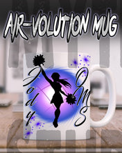 G026 Personalized Airbrush Cheer Ceramic Coffee Mug