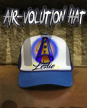 G028 Personalized Airbrush Cheerleading Snapback Trucker Hat