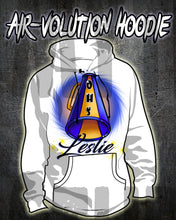 G028 Personalized Airbrush Cheerleading Hoodie Sweatshirt