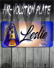 G028 Personalized Airbrush Cheerleading License Plate Tag