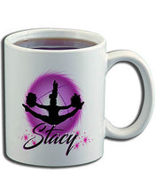 G029 Personalized Airbrush Cheerleading Ceramic Coffee Mug