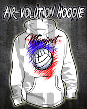 G031 Personalized Airbrush Volleyball Hoodie Sweatshirt