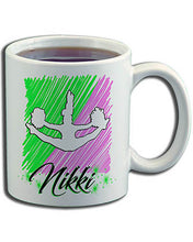 G032 Personalized Airbrush Cheerleading Ceramic Coffee Mug