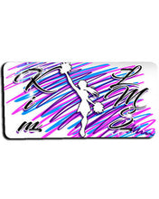 G033 Personalized Airbrushed Cheerleading License Plate Tag