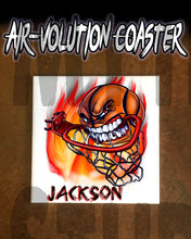 G034 Personalized Airbrush Basketball Ceramic Coaster