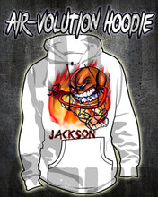 G034 Personalized Airbrush Basketball Hoodie Sweatshirt