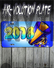 G035 Personalized Airbrush Basketball License Plate Tag