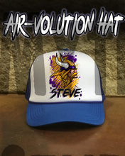 G036 Personalized Airbrush Viking Snapback Trucker Hat
