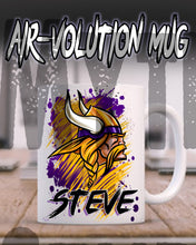 G036 Personalized Airbrush Viking Ceramic Coffee Mug