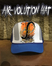 H048 Personalized Airbrushed Infinity Sign Snapback Trucker Hat