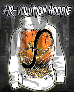 H048 Personalized Airbrushed Infinity Sign Hoodie Sweatshirt