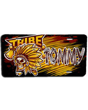 H049 Personalized Airbrushed Skull Logo License Plate Tag