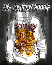H049 Personalized Airbrushed Skull Logo Hoodie Sweatshirt