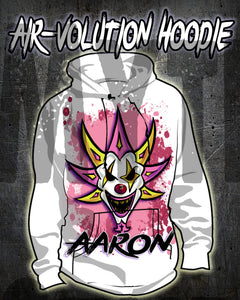 H052 Personalized Airbrushed Wicked clown Hoodie Sweatshirt