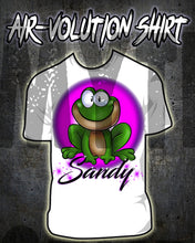I015 Personalized Airbrush Frog Tee Shirt