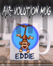 I016 Personalized Airbrush Monkey Ceramic Coffee Mug