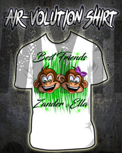I027 Personalized Airbrush Monkeys Tee Shirt