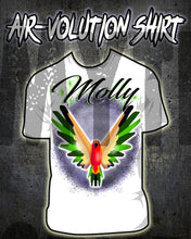 I029 Personalized Airbrush Bird Kids and Adult Tee Shirt