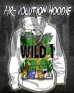I031 Personalized Airbrush Safari Hoodie Sweatshirt