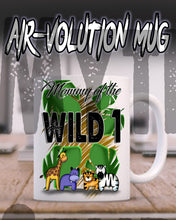 I031 Personalized Airbrush Safari Animals Ceramic Coffee Mug