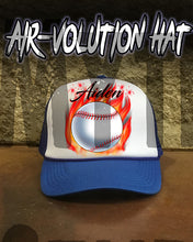 LG001 Personalized Airbrushed Baseball Snapback Trucker Hat