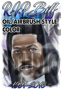 X001 Personalized Airbrush Portrait Shirt