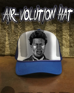 X005 Personalized Airbrush Portrait Snapback Trucker Hat