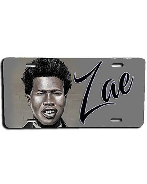 X003 Personalized Airbrush Portrait License Plate Tag