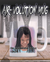 X004 Personalized Airbrush Portrait Ceramic Coffee Mug