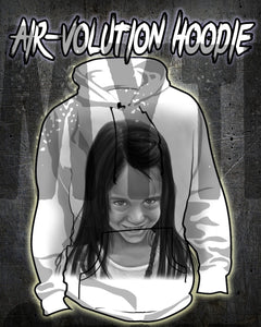 X002 Personalized Airbrush Portrait Hoodie