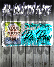 PT001 Personalized Airbrush Your Photo On a License Plate Tag