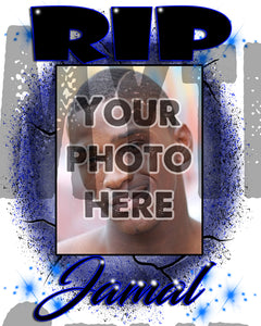 PT002 Personalized Airbrush Your Photo On a Tee Shirt