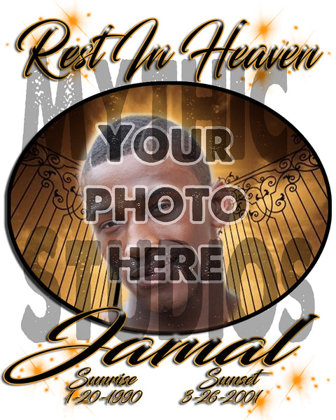 PT003 Personalized Airbrush Your Photo On a Snapback Trucker Hat