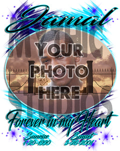 PT006 Personalized Airbrush Your Photo On a License Plate Tag