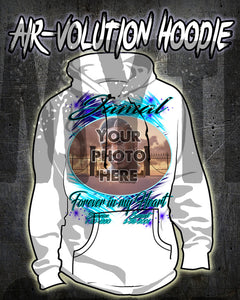 PT006 Personalized Airbrush Your Photo On a Hoodie Sweatshirt
