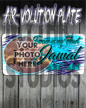 PT006 Personalized Airbrush Your Photo On a License Plate Tag