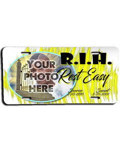 PT007 Personalized Airbrush Your Photo On a License Plate Tag