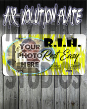 PT007 Personalized Airbrush Your Photo On a License Plate Tag