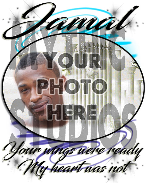 PT008 Personalized Airbrush Your Photo On a Snapback Trucker Hat